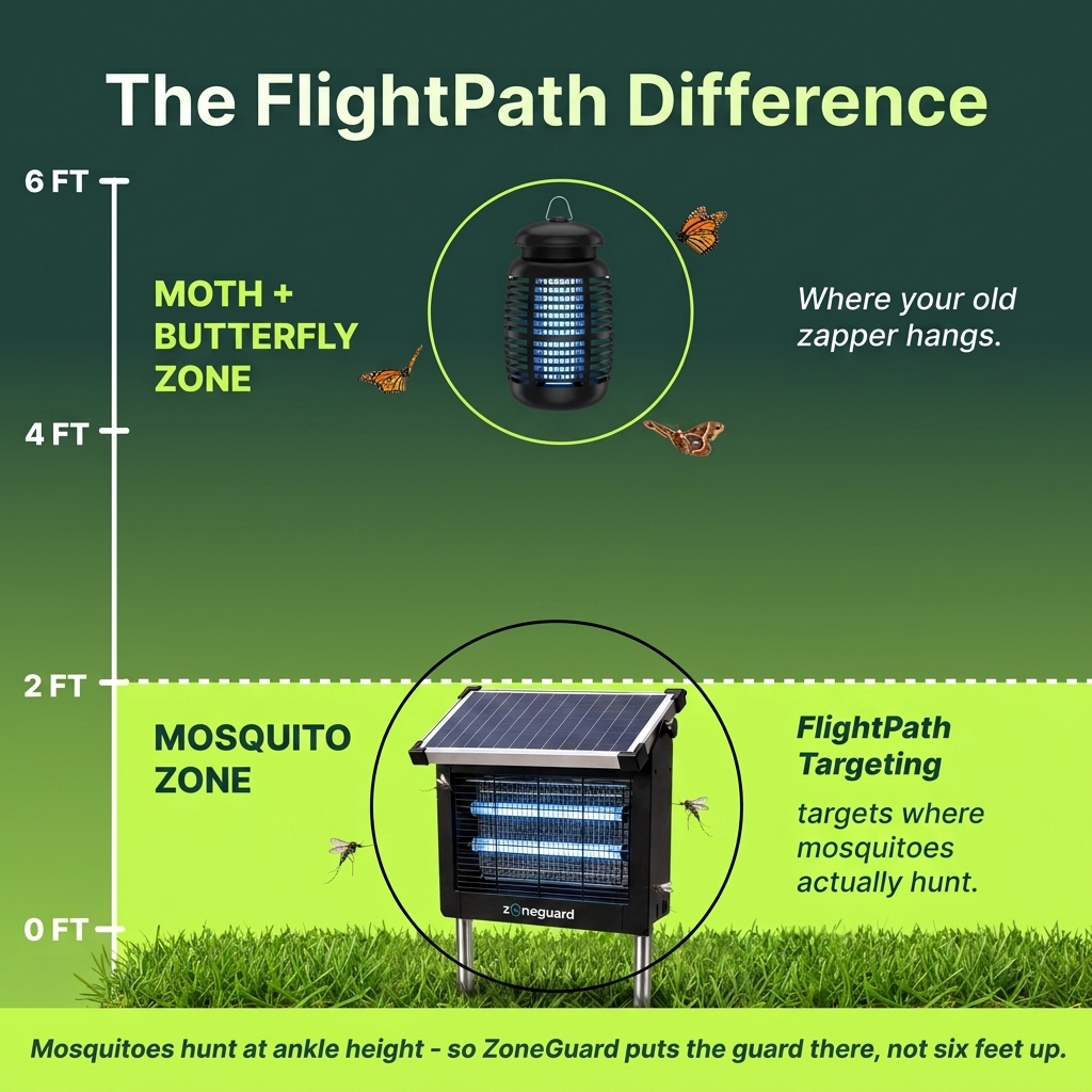 ZoneGuard Solar Bug Zapper — 2
